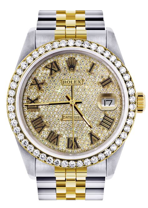 rolex mens with diamonds